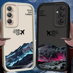 Aurora Snow Mountain Scenery Case for Samsung Galaxy A35 A55 A15 A25 A16 A06 A05 A05S A24 A13 A23 A12 A22 A32 A52 A71 A51 4G TPU