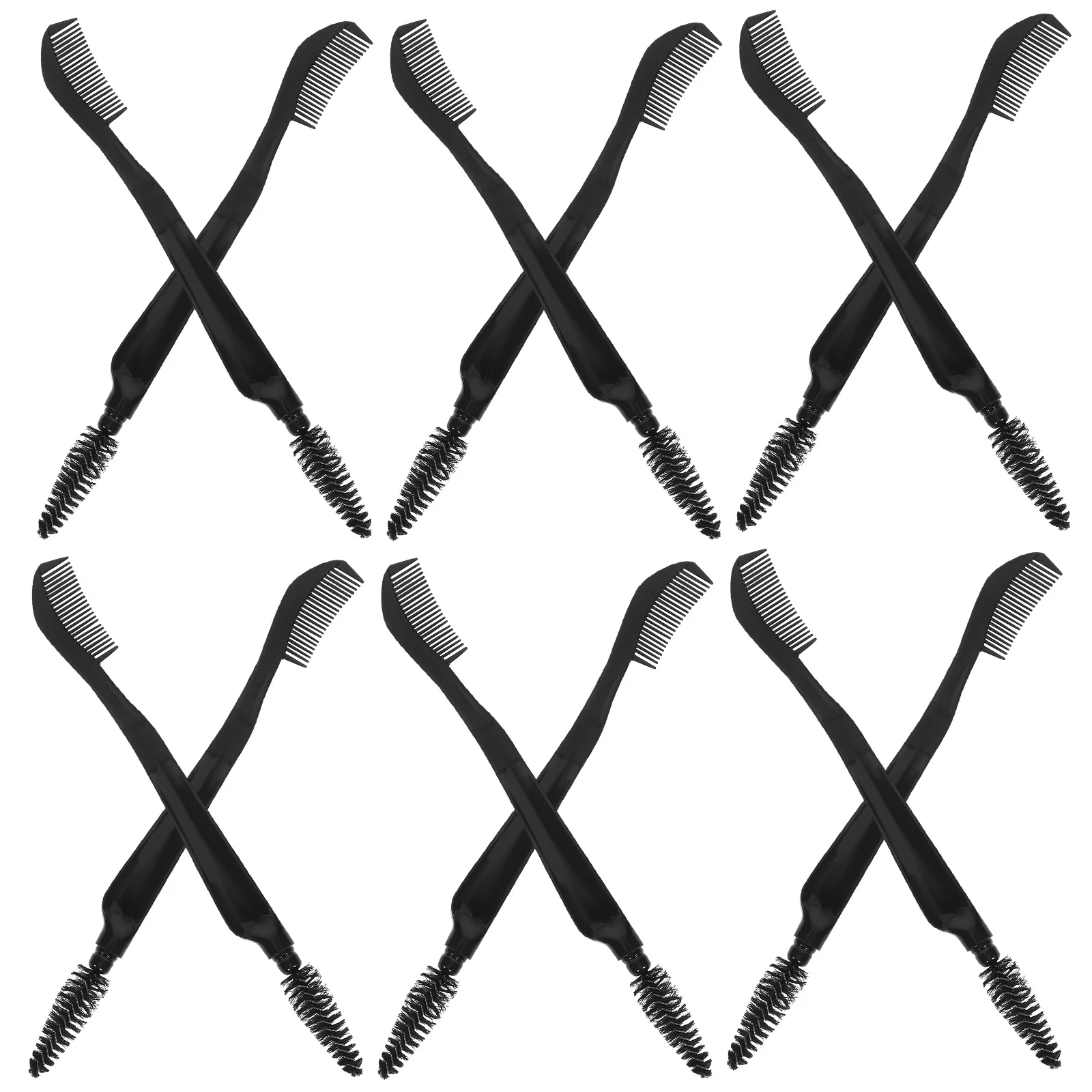 10 قطعة فرشاة الحاجب المزدوجة الرأس 2 في 1 مشط رمش ماكياج أداة المحمولة الحاجب فرشاة للمكياج لاش المشكل ملحقات التجميل