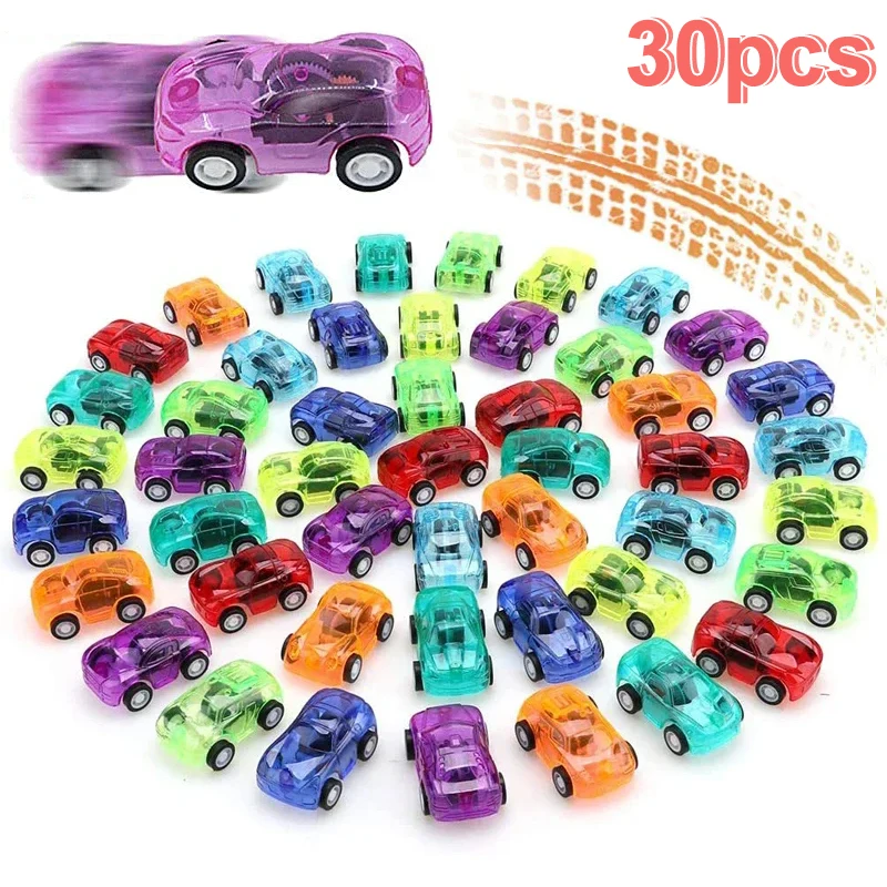 

12/30Pcs Pull Back Racer Car Kids Birthday Party Favors Gifts for Guests Pinata Filler Mini Vehicle Model Toys Classroom Prize