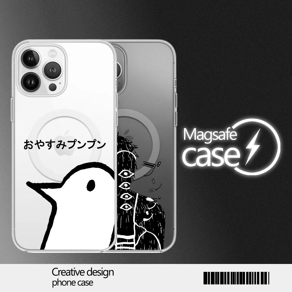 Goodnight Punpun Phone Case for iPhone 12 11 13 14 15 16 Max Pro Plus Magsafe Magnetic Wireless Cover