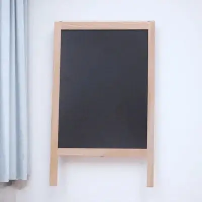 Pizarra de madera con caballete, soporte de doble cara para decoración de mostrador de Bar, tablero de mensajes, escritura para niños, señalización de etiquetado de cocina