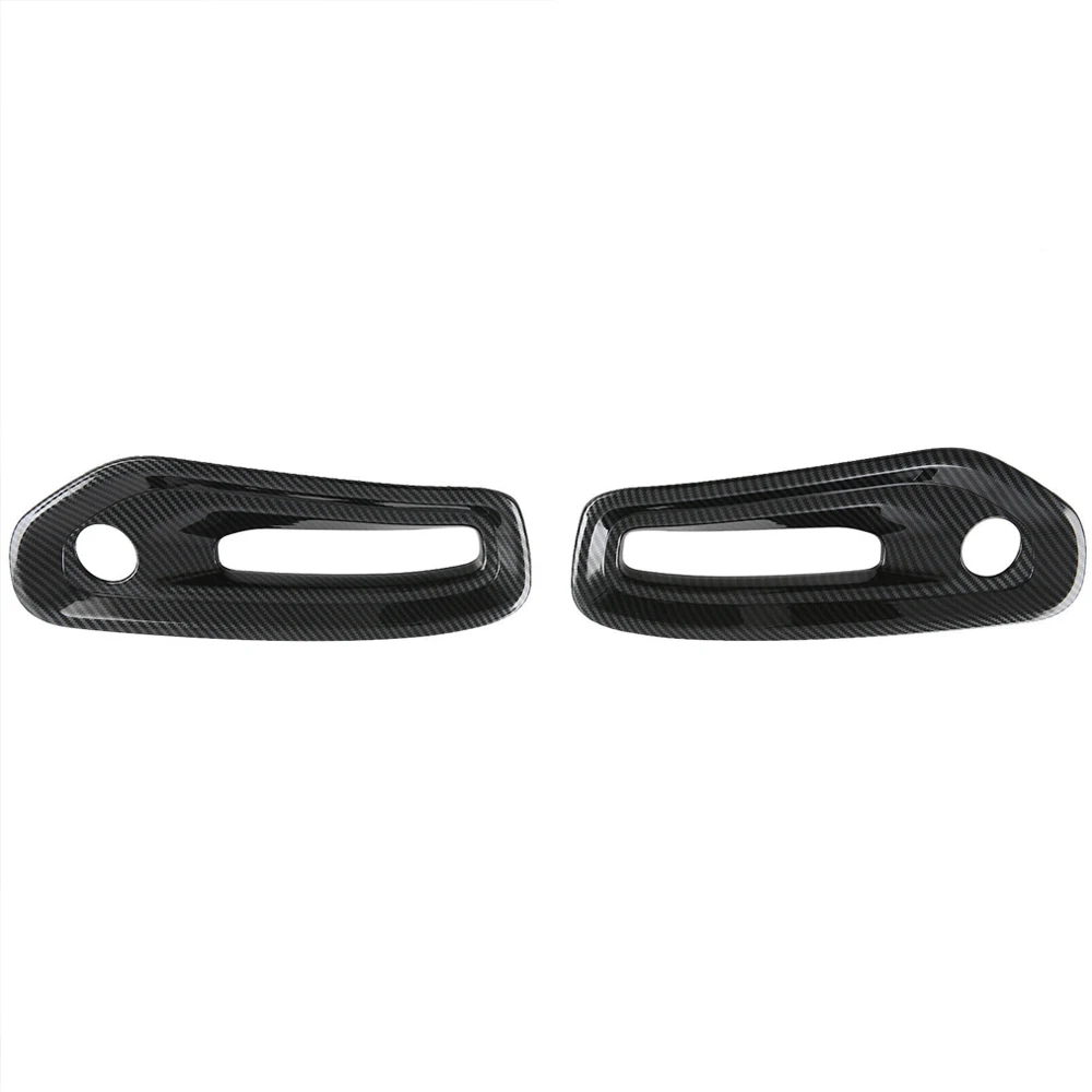 ABS Carbon Fiber Steering Wheel Decoration Light Lamp Shell Door Handle Cover Stickers For Dodge Ram 1500  TRX 2019-2023 view 4