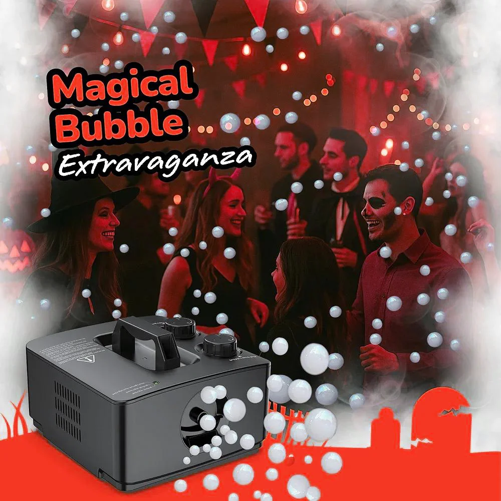Automatyczna maszyna do robienia mgiełki i baniek mydlanych 2 w 1 na prezenty weselne, urodzinowe, świąteczne, na Halloween, zabawka dla dzieci