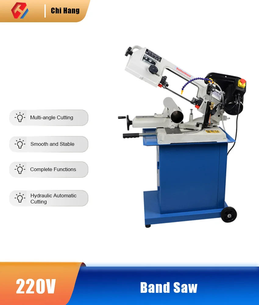 G5013W Dual-Purpose Small Sawing Machine 750W/380V Metal Sawing Machine Woodworking Band Metal Cutting Machine