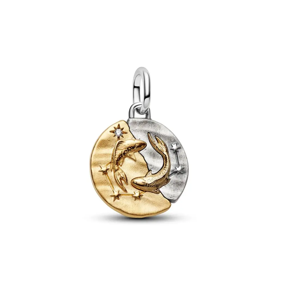 2026 New 925 Sterling Silver Bead 12 Zodiac Signs Medallion Charm Fit Fashion Women Me Series Bracelet Necklace Gift DIY Jewelry