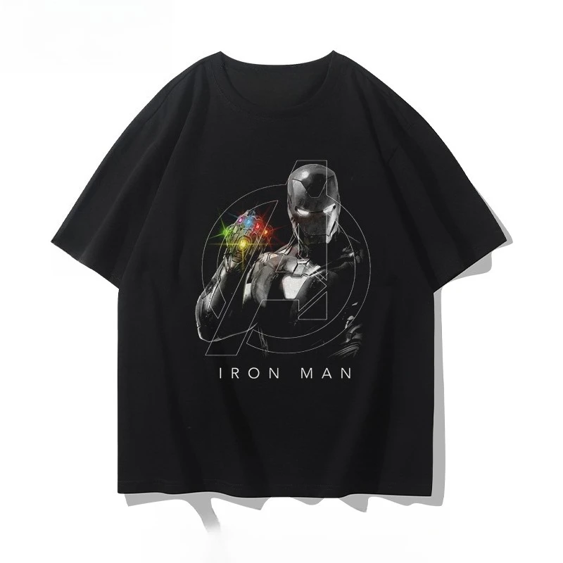 

Marvel joint clothes men's half-shirt summer wear youth short-sleeved t-shirt casual sports popular top short-sleeved t-shirt