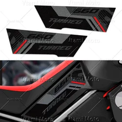Tuareg 660 Motorcycle Fuel Tank Pad Sticker Anti-Slip Tank Side Protection Decal For Aprilia Tuareg660 TUAREG 660 2022 2023 2024