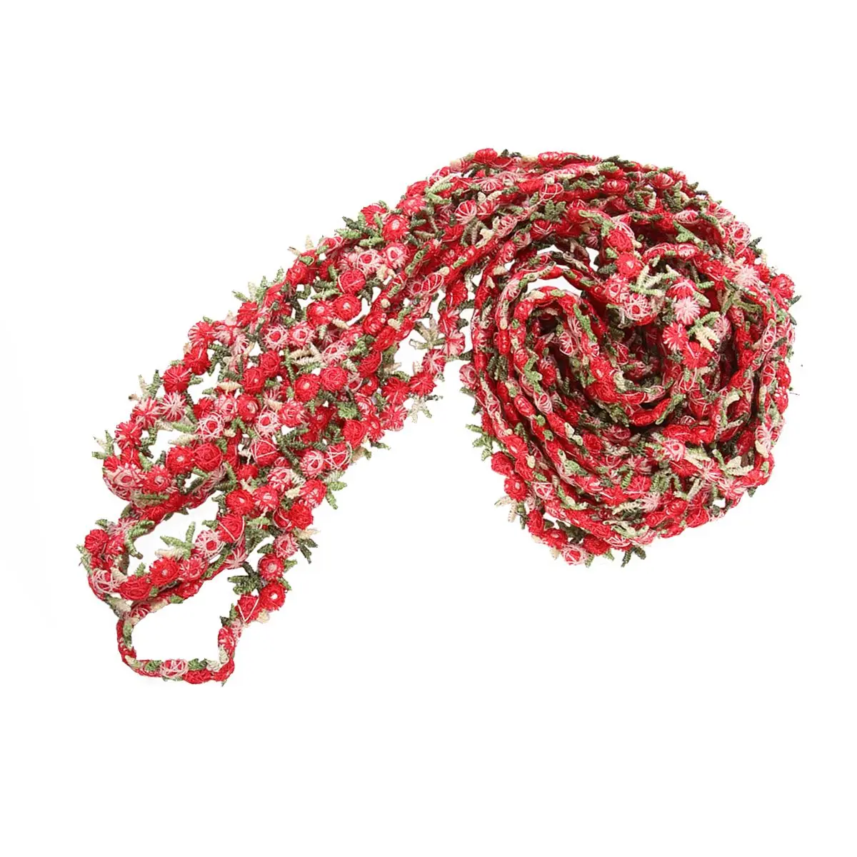 

Colorful Small Flowers Lace Trim 45m Elastic Ribbon Wedding Decor Bridal Hair Sewing Crafts Garments Packaging