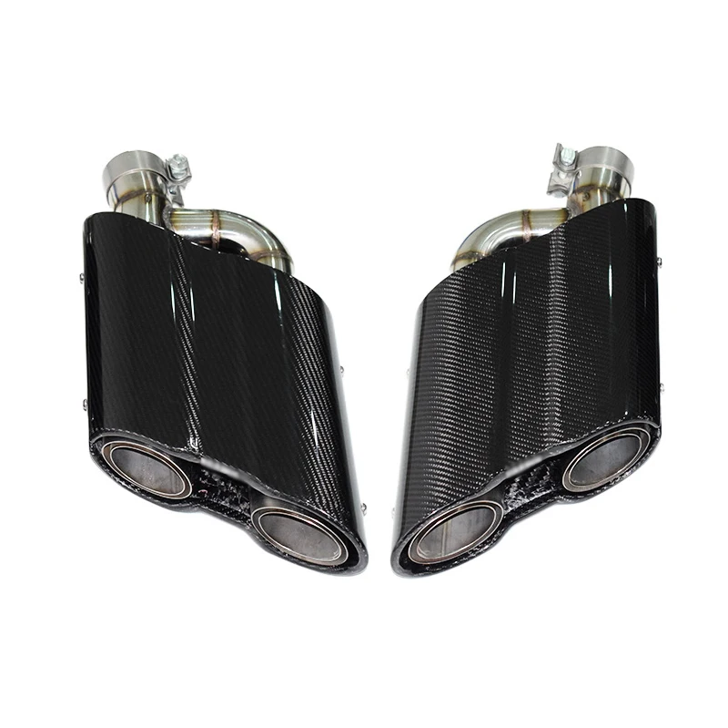 Suitable Exhaust Tip for B logo Mercedes-Benz G-Class G500 W463 LED light mufflers exhaust pipes four outlet tailpipes