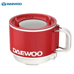 DAEWOO 1.6L Electric Cooker Mini Non-Stick Liner Multi Cooker For Travel Office School Camping Noodles Soup Rice Cooking Pot