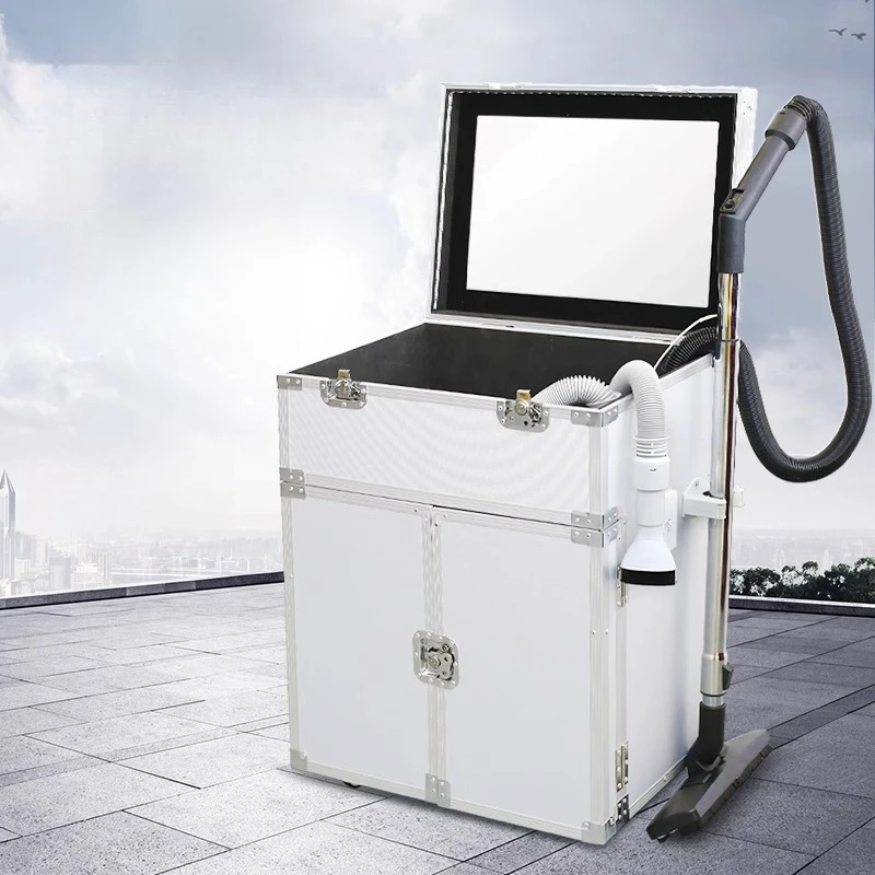 

Quick cut suction trigger mobile cabinet for hair salon barber shop