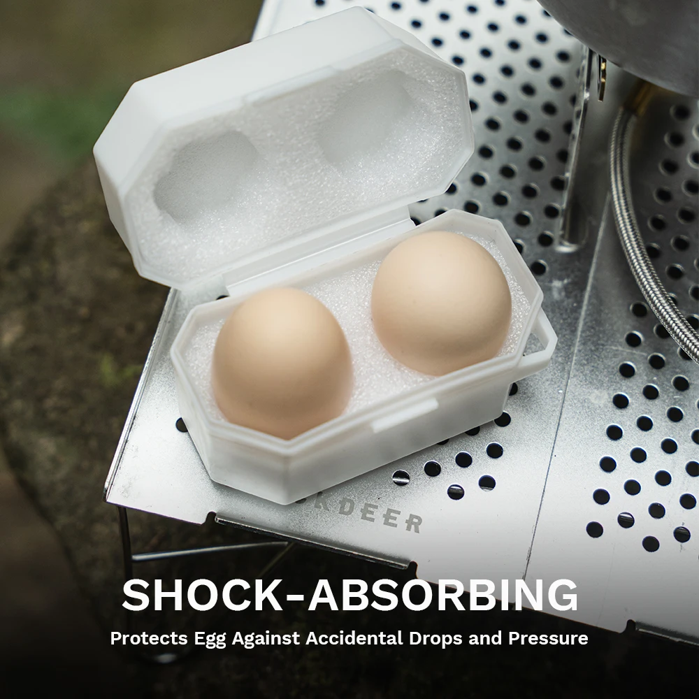 Fire-Maple Petrel Egg Storage Box Portable Anti-drop Shock-absorbing 2 Grid Egg Protection for Picnic Hiking Travel
