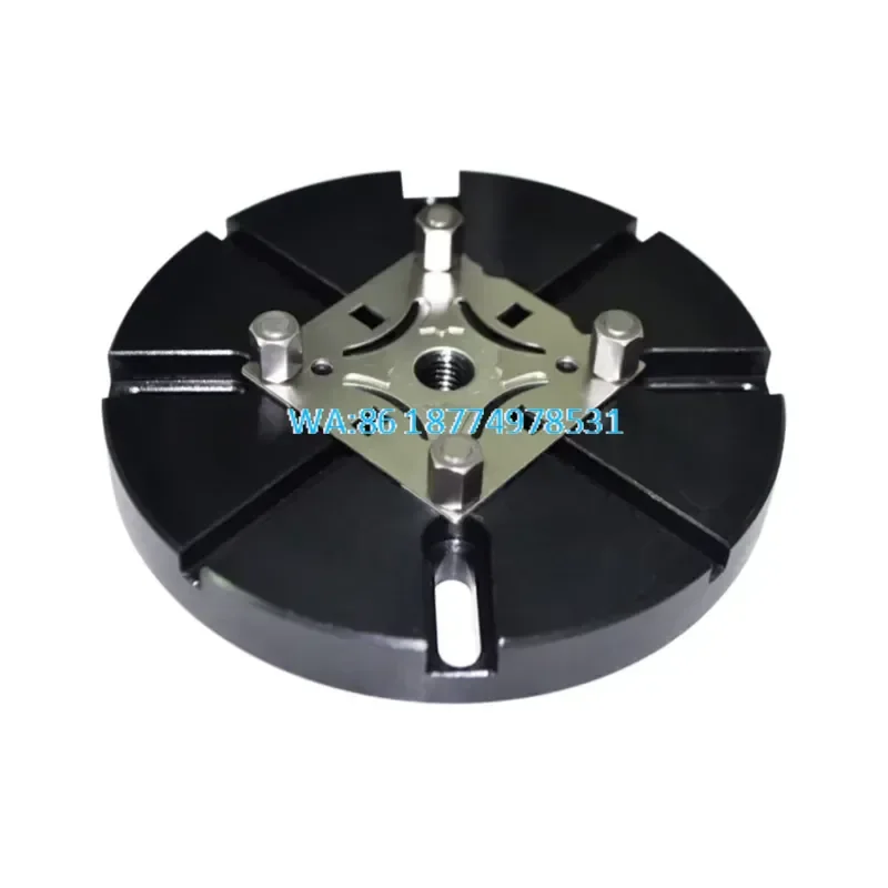 Wmwmnu Black Coated EDM Adapter Plate for ITS Chuck System M6 Mounting Slots Compatible with ITS Frame Model 3A-300004