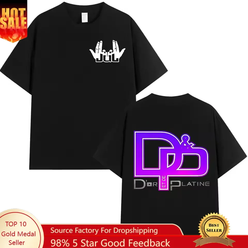 Rapper Jul Nothing  Oversize T Shirt Men Women Clothing Fashion Hip Hop T-shirt Short Sleeve T-shirts
