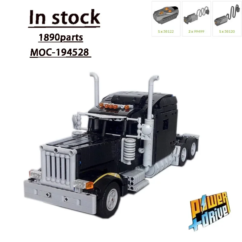 

MOC-194528 New RC Transport Electric Truck Splicing Building Blocks Model 1890 Parts Boy Kids Birthday Building Blocks Toy Gifts