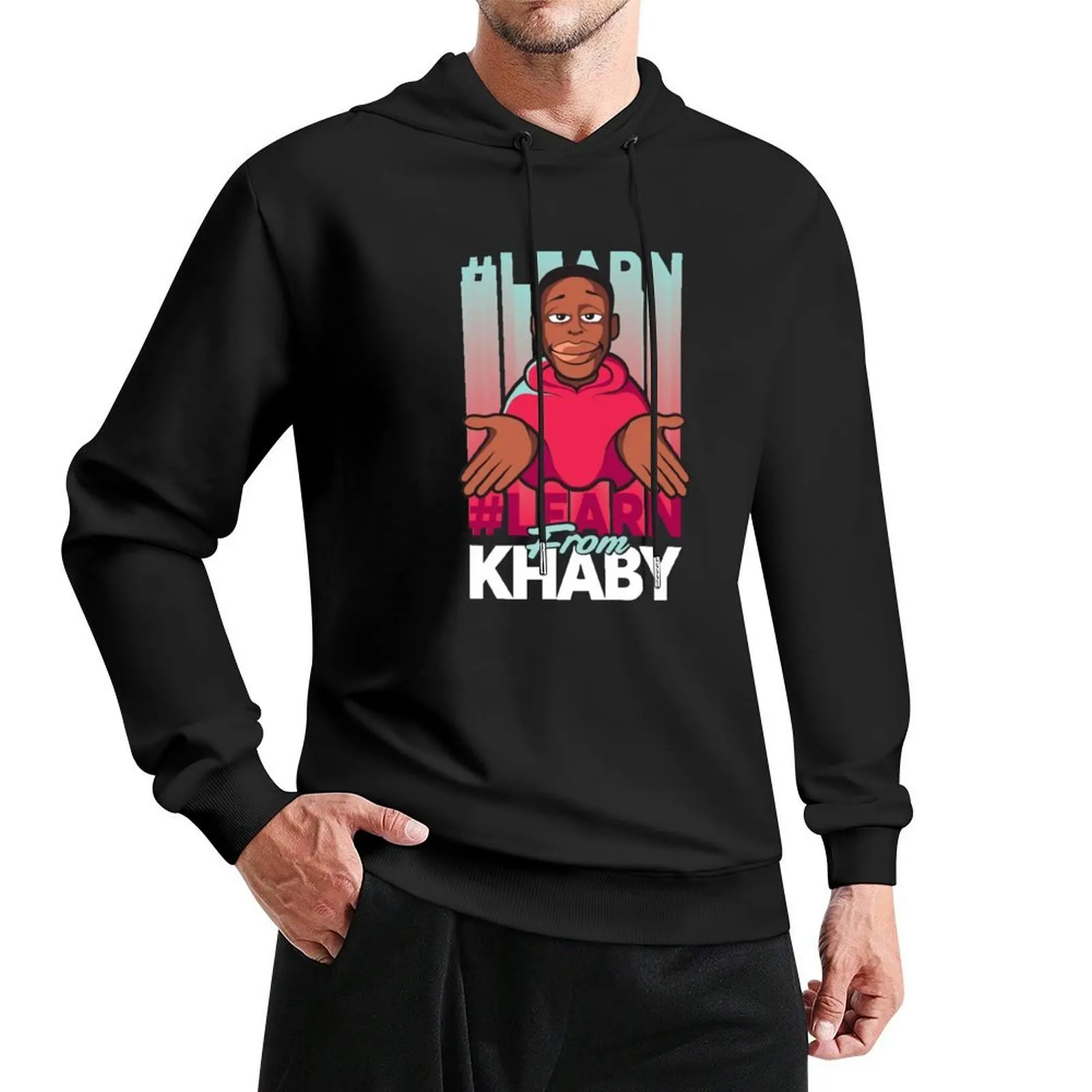 Khaby Lame تعلم من Khaby Lame هوديي ملابس على الطراز الكوري ملابس رجالية ملابس رجالية ملابس أنيمي بلوفر بقلنسوة