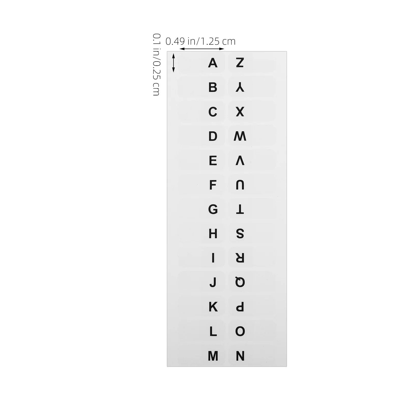 Alphabetical Index Labels, Decorative Tabs Chart, Tags Livro Conveniente, Paper Student, 14 folhas