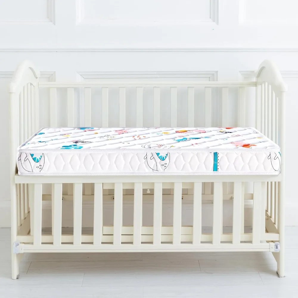 Crib Mattress and Toddler Mattress, Dual-Sided and Firm Toddlers Bed Mattress, Hypoallergenic Toddler Mattress for Toddler Bed