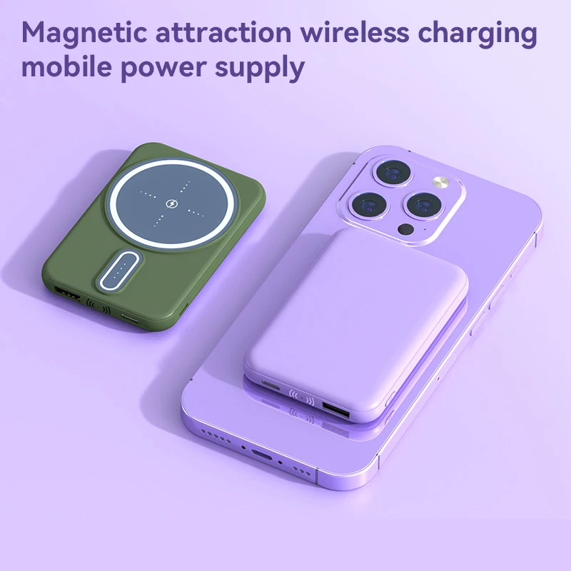 Xiaomi 30000mAh Power Bank Fast Charging Magsafe Wireless Thin And Compact Portable Digital Screen Display For IPhone Samsung