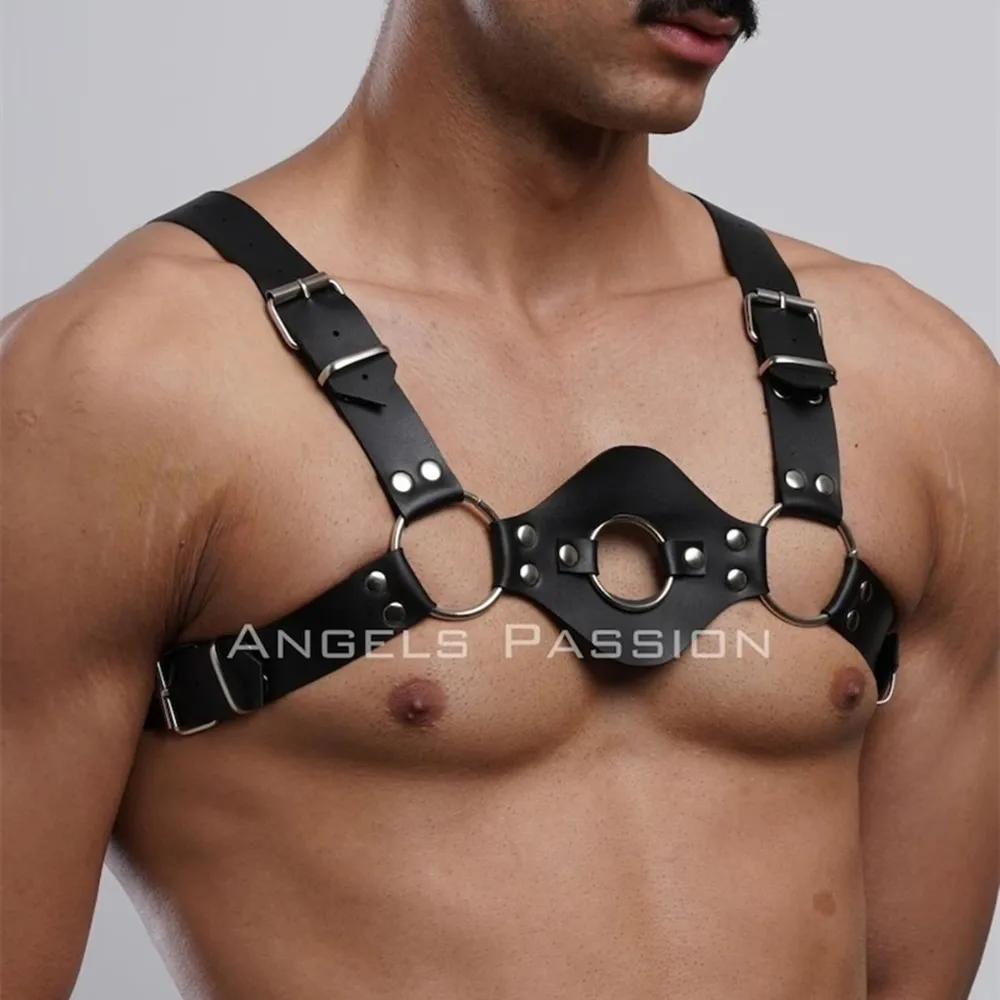 

Gay Rave Harness BDSM Men Fetish Leather Harness Chest Sex Belt Sissy Lingeries Clubwear Sexy Costume Men Sex Toys For Men