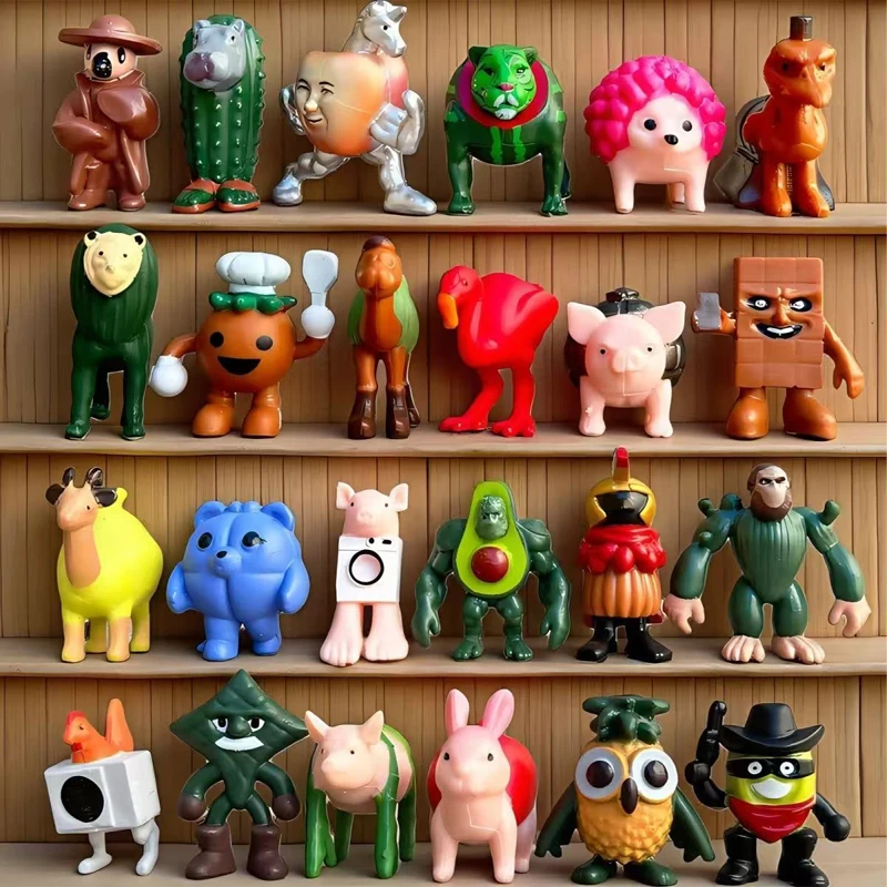 Italiaanse Brainrot Tung Tung Sahur Blind box Figuur Tralalero Tralala Bombardino Krokodil Shimpanzini Bananini Figuren Gift Toy