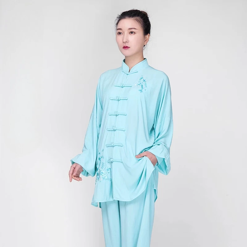 Cotton Linen Chinese Traditional Taiji Uniform Wushu TaiChi KungFu Clothes Martial Arts Wing Chun Suit Morning Exercise Costumes