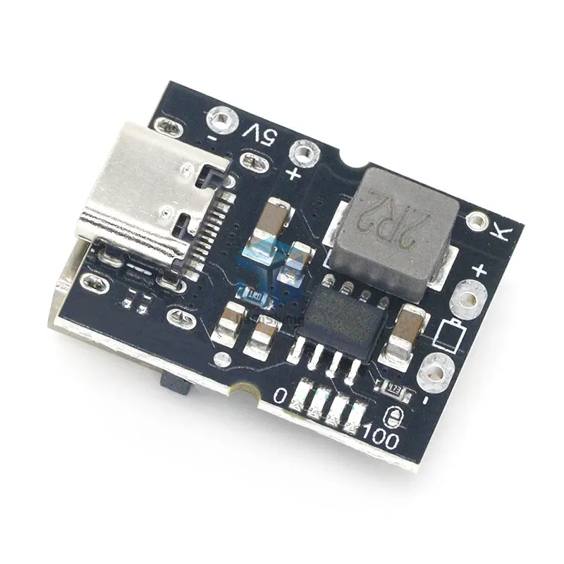 Type-C USB 5V 2A Boost Converter Step-Up Power Module Lithium Battery Charging Protection Board LED Display USB For DIY Charger