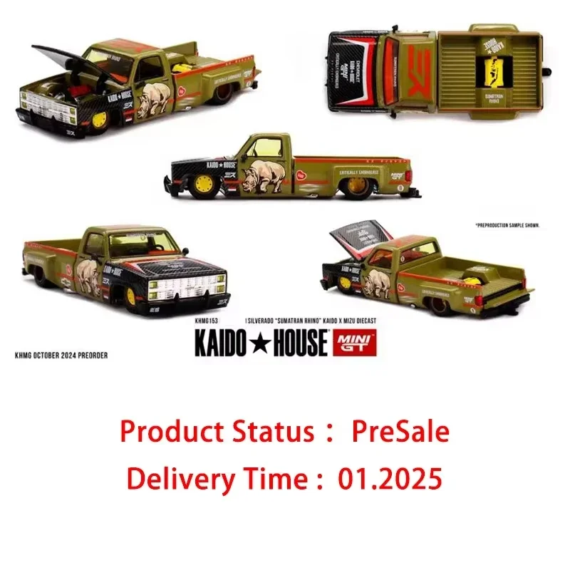 PreSale KHMG 1:64 Skyline GTR R34 Carbon 510 Wagon 240Z Silverado M3 E30 NSX Silverado KAIDO V2 Diecast Diorama Car Model Toys