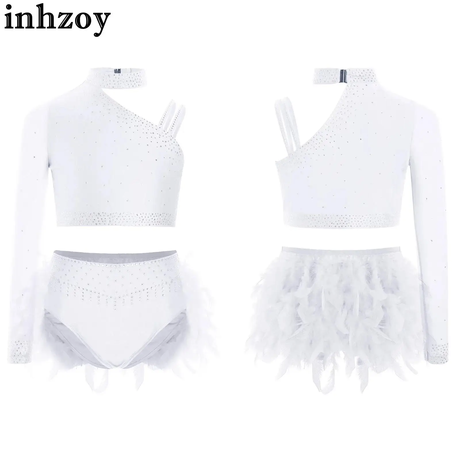 Kids Girls Shiny Rh… - image