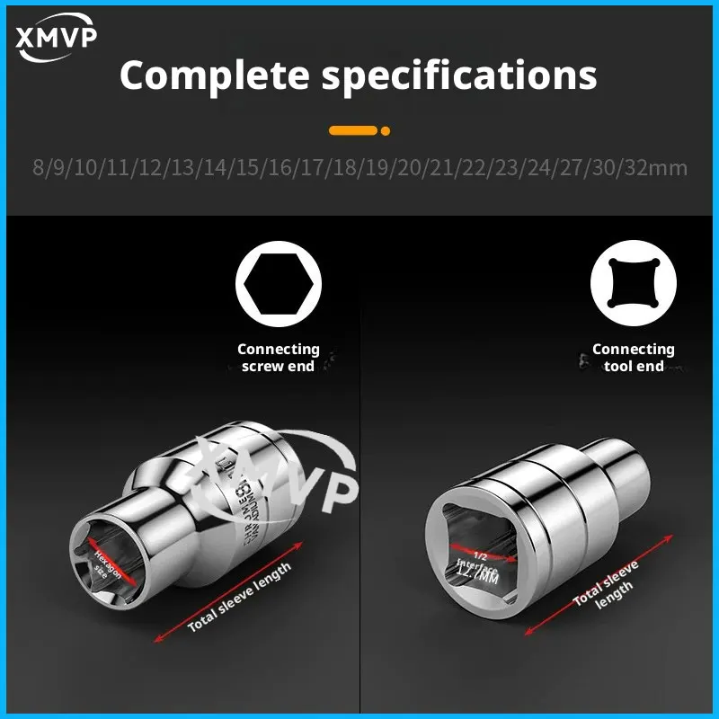 1/2 الكروم والفاناديوم الصلب كبير تحلق قصيرة مفتاح بانة مجموعة 8-32 مللي متر الخارجية مسدس المقبس رئيس الكهربائية سداسية المقبس h #4