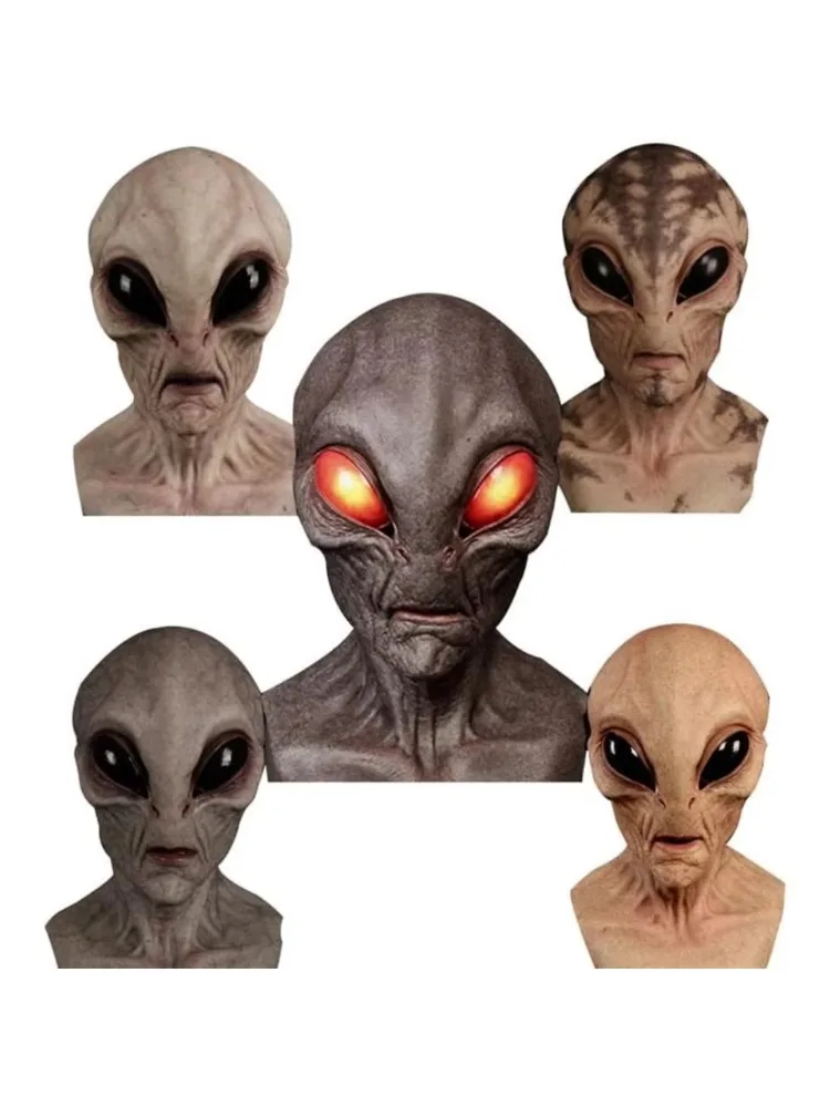 Halloween Alien Scary Mask Horrible Alien Supersoft Mask Horror Mask Creepy Party Funny Cosplay Prop Maski Dekoracja Rekwizyty — 2