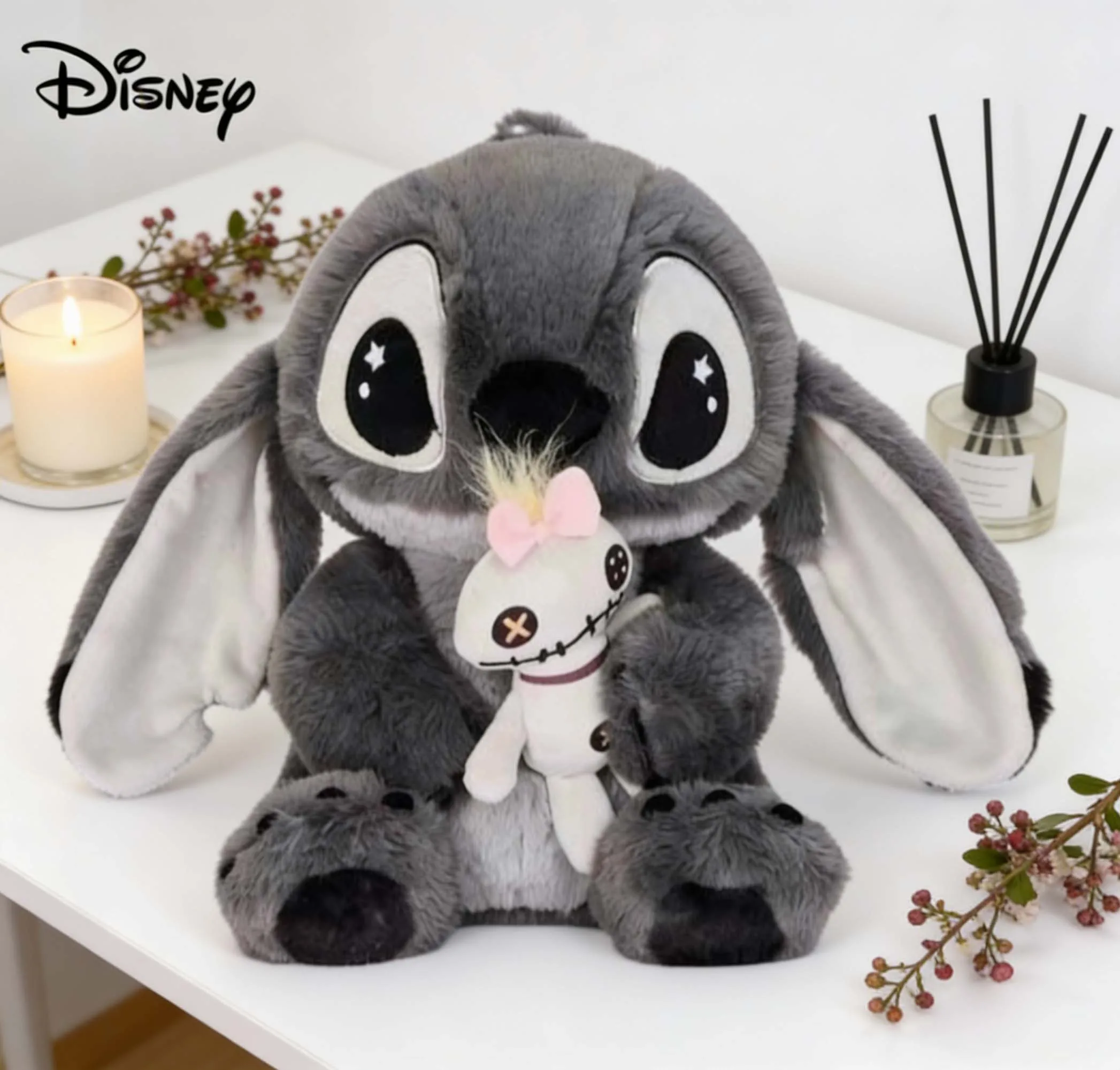 

Adorable Official Disney Gray Stitch With Scrump High Quality Stuffed Animal Toy Collectible Gift