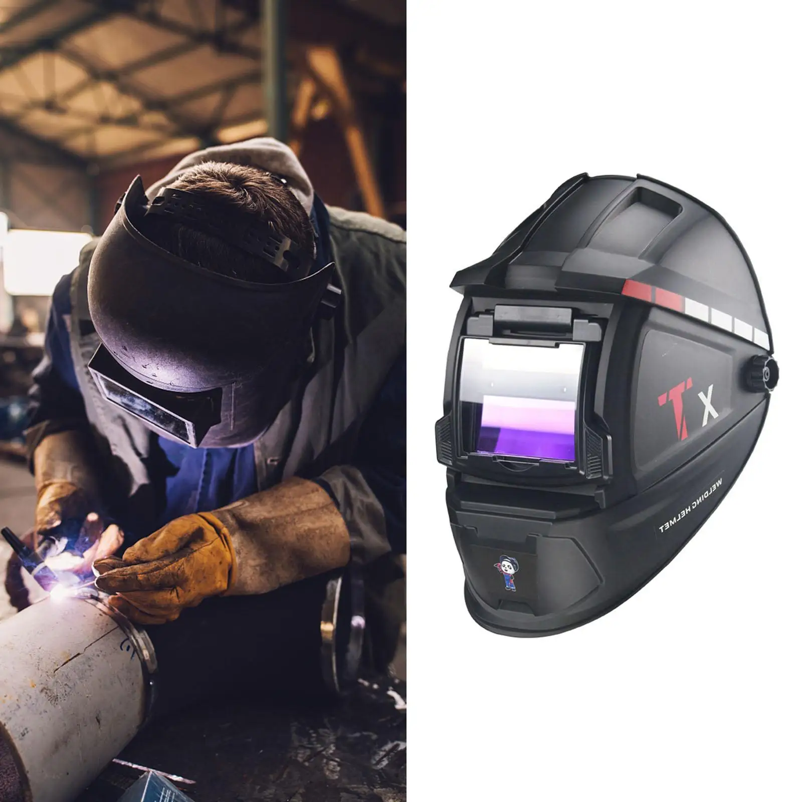 

Solar Auto Darkening Welding Helmet Welding Mask LCD Screen for Mig