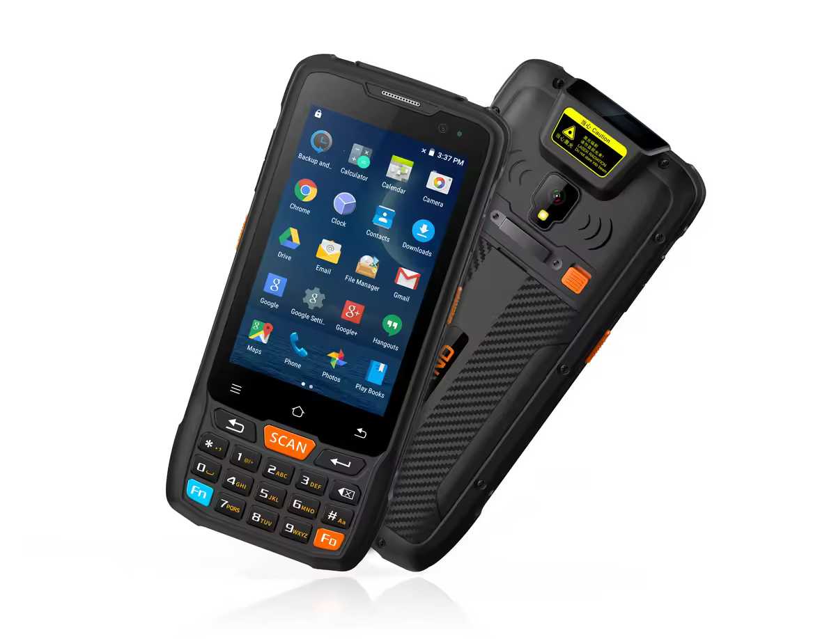 CARIBE חדש PL-40L 4 אינץ Rfid NFC קורא Automotivo אנדרואיד כף יד 1D 2D ברקוד סורק מחשב כף יד