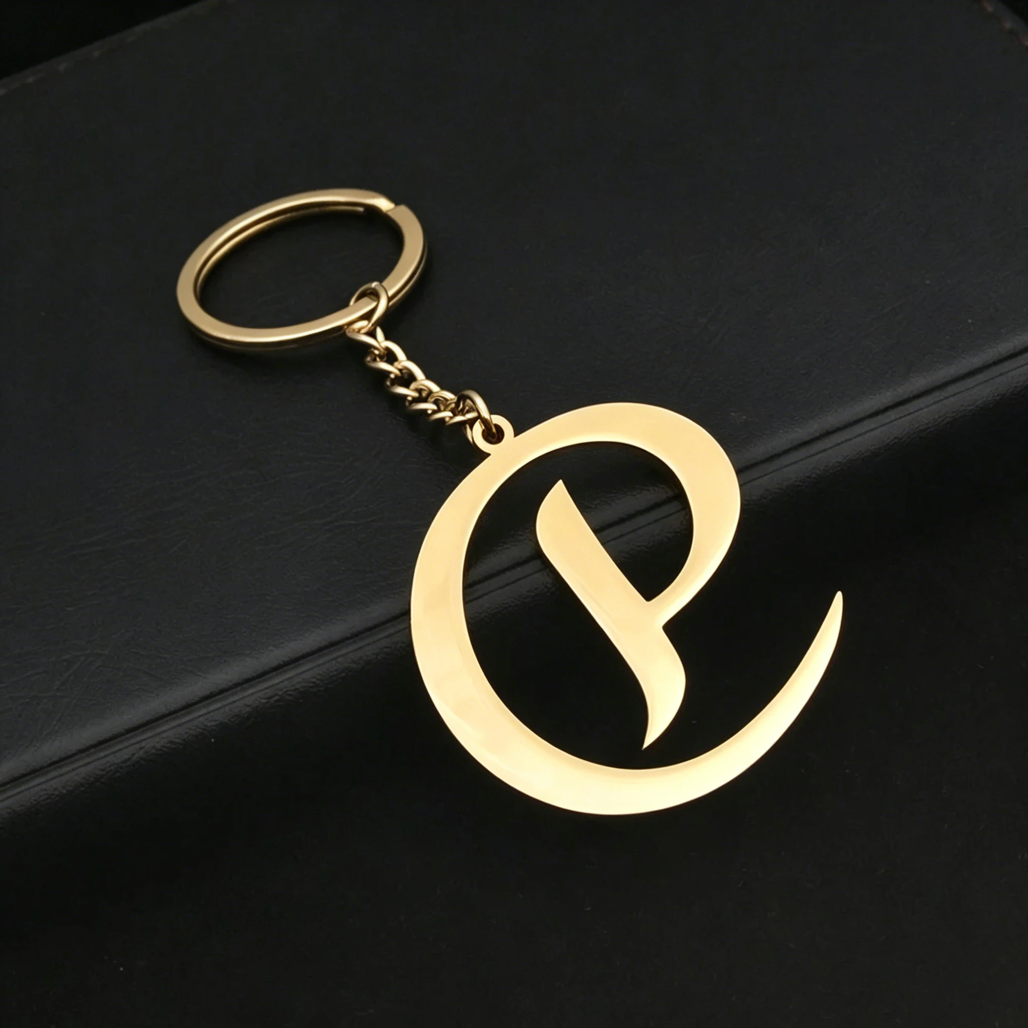 Individuell geformter Logo-Schlüsselanhänger, personalisierter Edelstahl-Anhänger, Schlüsselring, Großhandel, Metall-Abzeichen, Geschenkbox-Set für Unternehmen – Detail 6