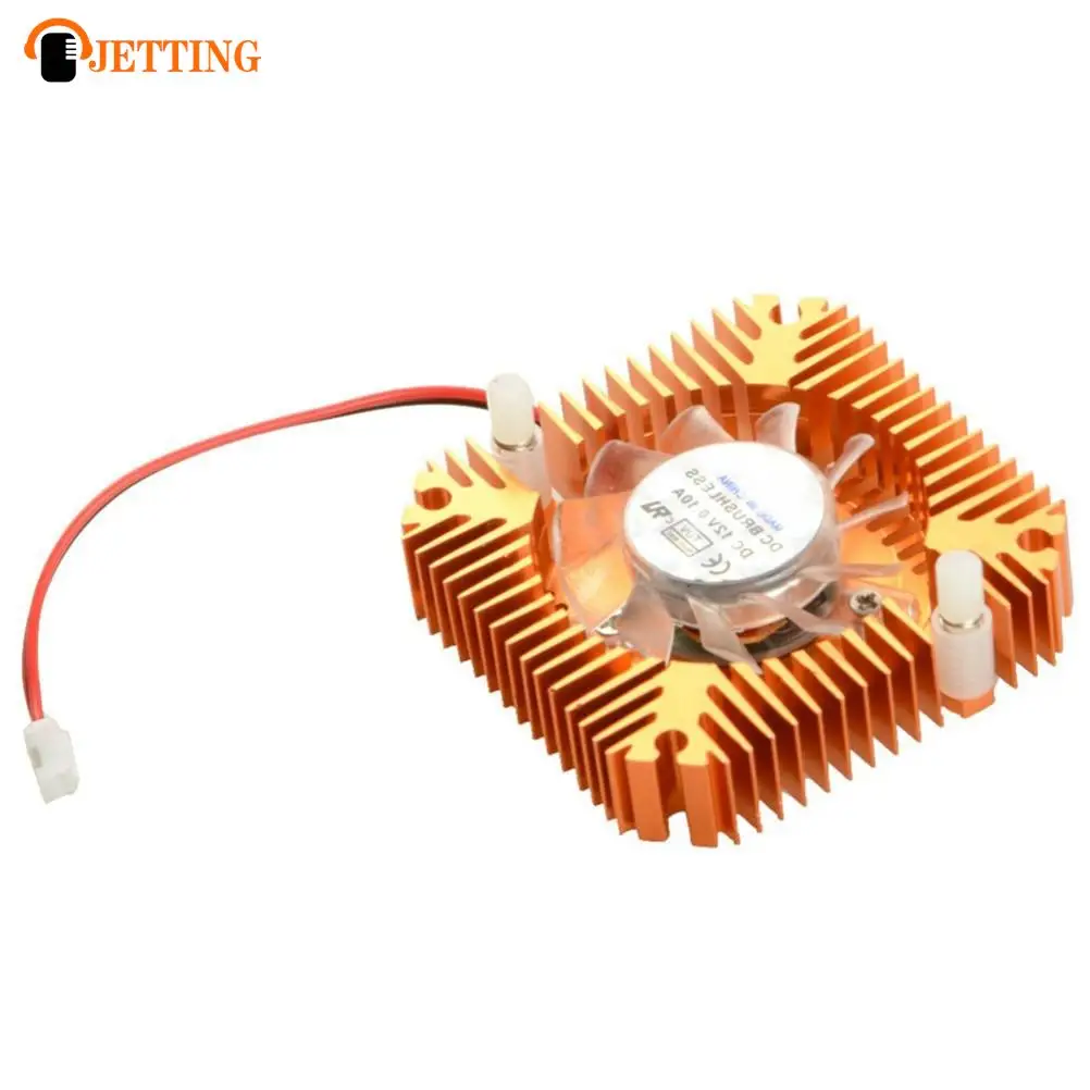 55mm 2 PIN Aluminum Snowhite Cooling Fan Heatsink Cooler Fit For PC Computer CPU VGA Video Card VC899 P18 0.25 High Quality