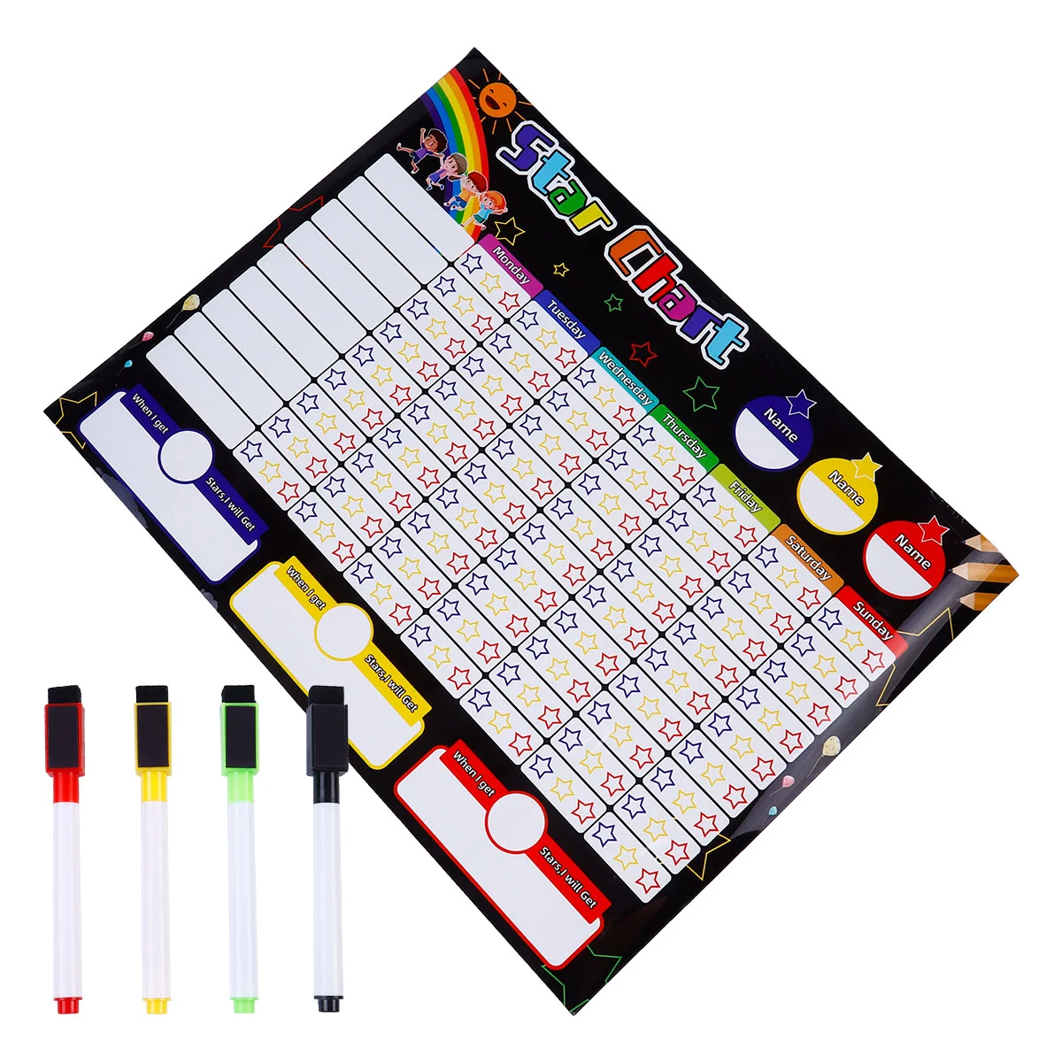 

Chores Board for Family Schedules Magnetic Chart Potty Training Reward Daily Weekly Planner Child