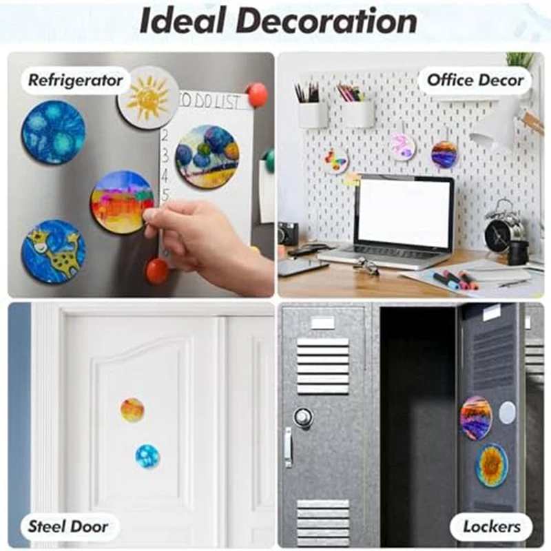 Pannello di tela per pittura magnetica per la pittura di piastrelle magnetiche Art frigorifero Storage Cabinet Art Paint Crafts Kit fai da te facile da usare