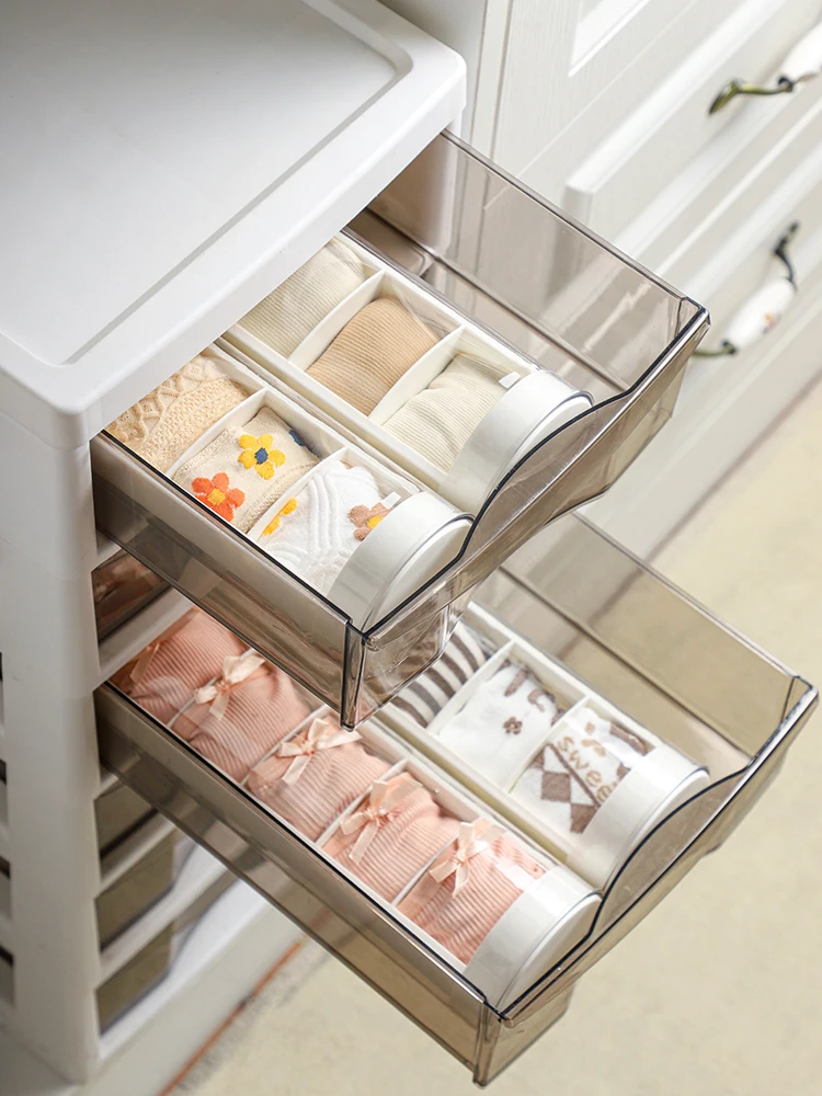 Socks Storage Box Household Wardrobe Drawer Tableware Storage Artifact underwear organizer