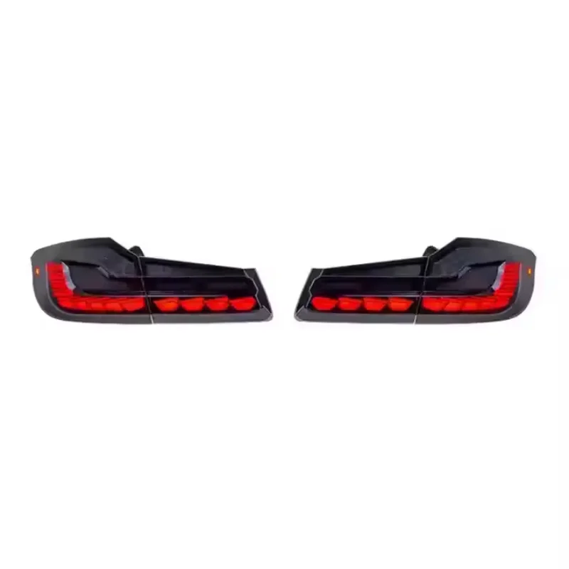 SJC Hochwertiges Zubehör Rücklichter für BMW M5 5er F90 G30 G38 Upgrade GTS Style Rücklicht LED Rückleuchten 2019–2022