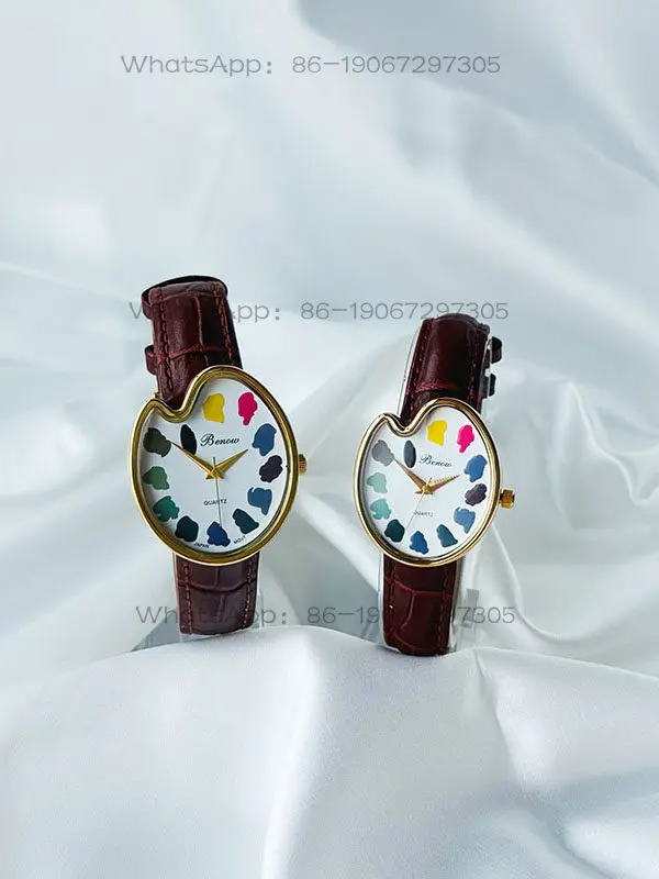 Tide play new color palette middle and high school students waterproof simple vintage quartz watch