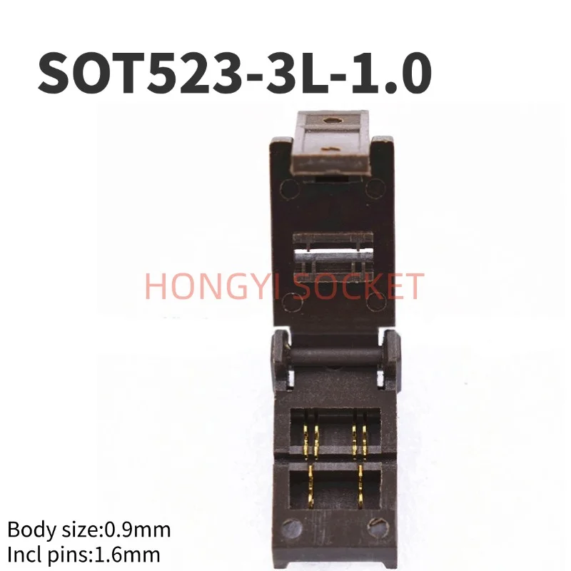SOT523-3L Toma de prueba de combustión de 3 pines Pitch1.0 Pines con resorte Resistente a altas temperaturas Prueba HTOL y HAST 30V 50mΩ de grado militar