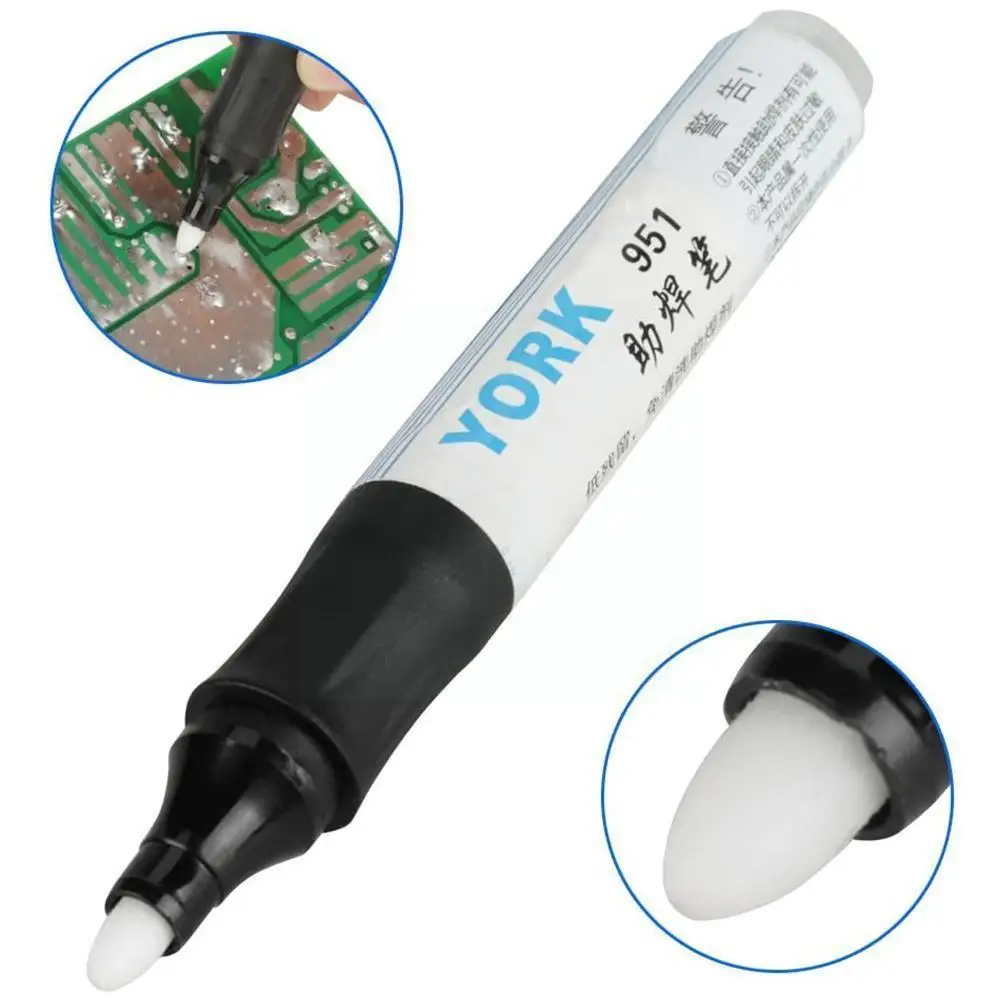 

10ml 951 Soldering Flux Pen Non-clean Low-solids Soldering Rosin Flux Pen For Soldering Solar Panel DIY Power Panel Lead-fr