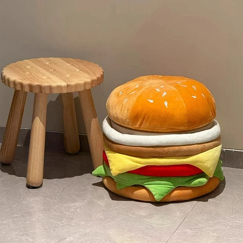 nordic Interior Hallway Living room hamburger Storage makeup stool luxury Footrest makeup low Shoe changing stool furniture