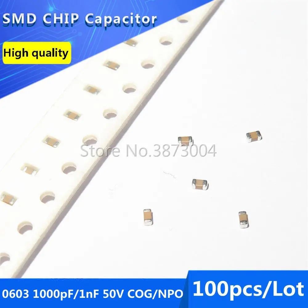 100Pcs 0603 1000Pf … - image
