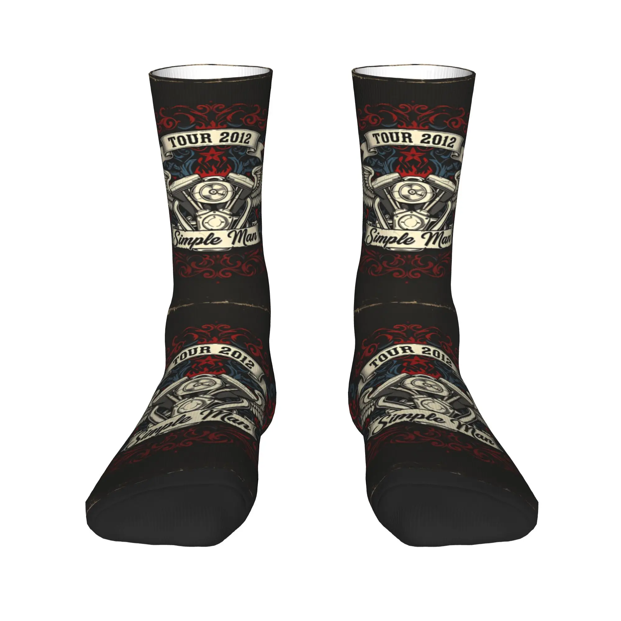 Southern Rock Simple Man Socks  Anti-Slip Stockings Couple Comfortable Outdoor Sports Socks Spring Trendy Design Socks