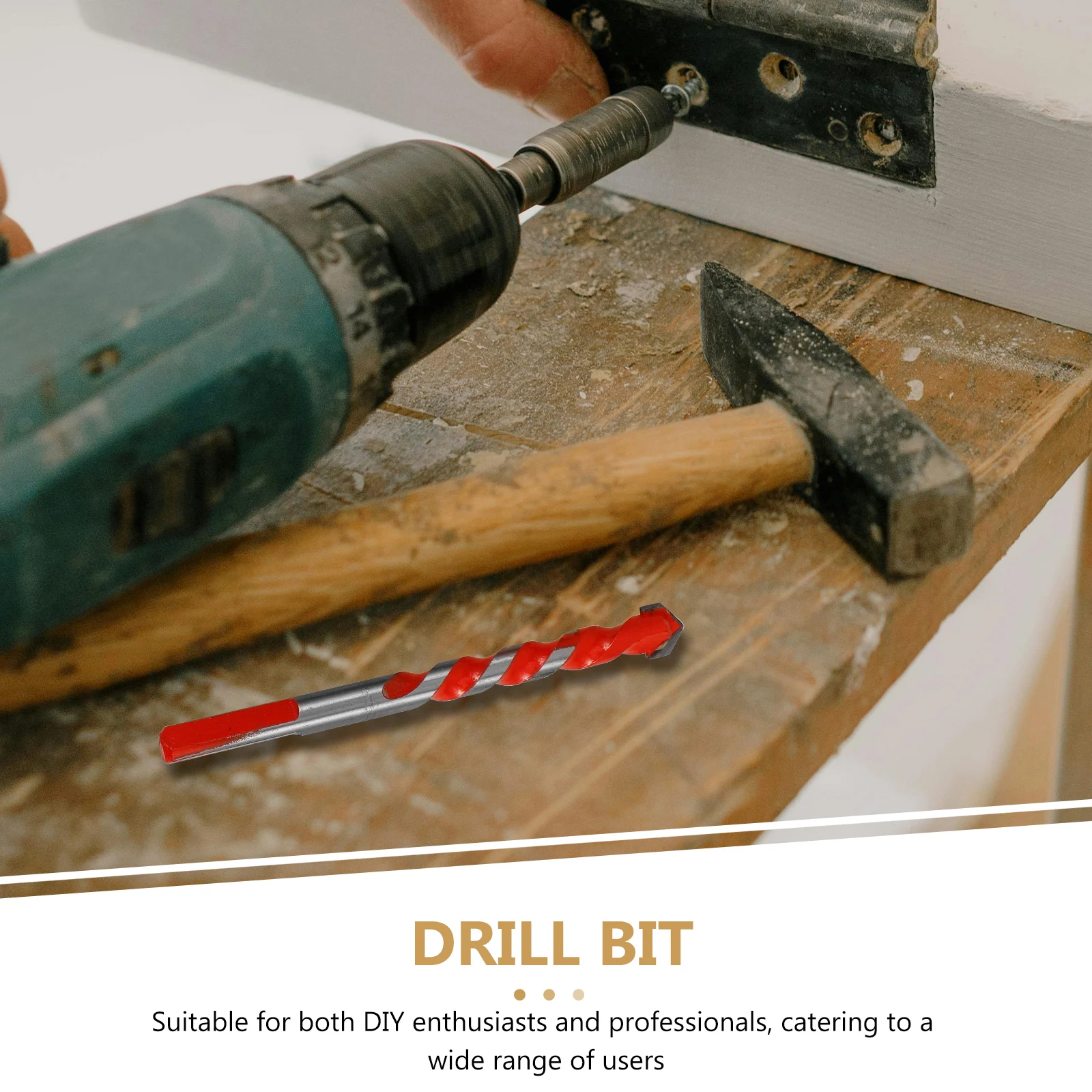 

8pcs Multifunctional Drill Bit Tungsten Steel Precision Masonry Concrete Metal Replacement Bits For Wall Drilling Impact Drill