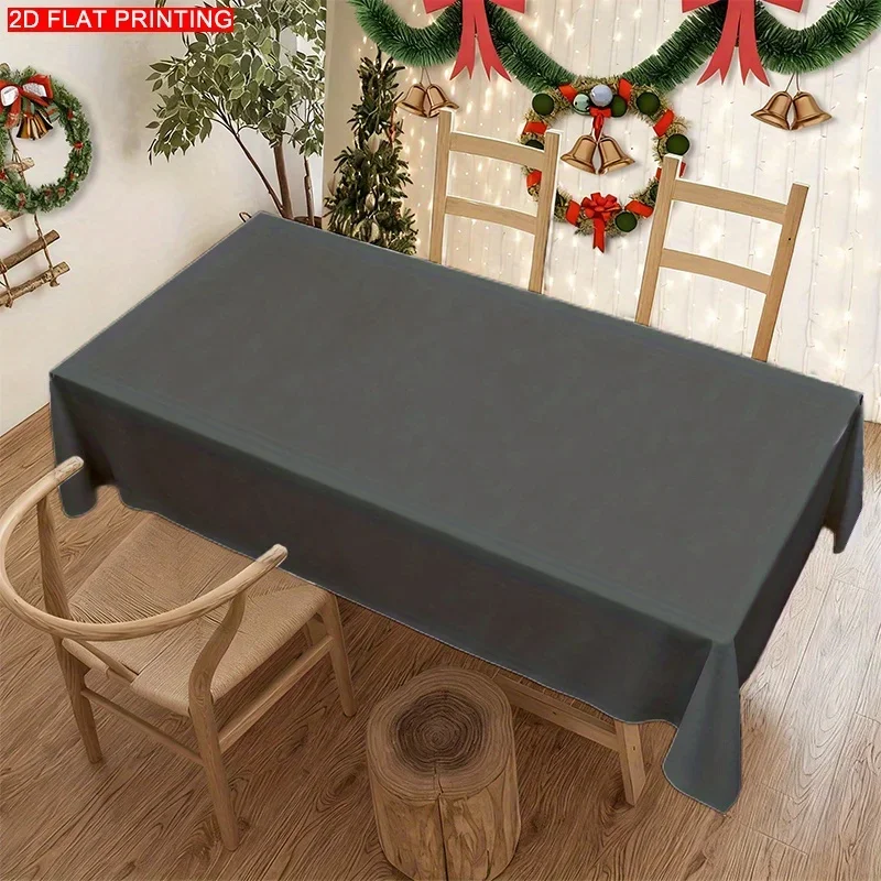 1PC Tablecovers Soft, Fashionable, Modern, Simple, Solid Dark Gray Tablecloth, Beautiful, Durable, Fashionable and Versatile.