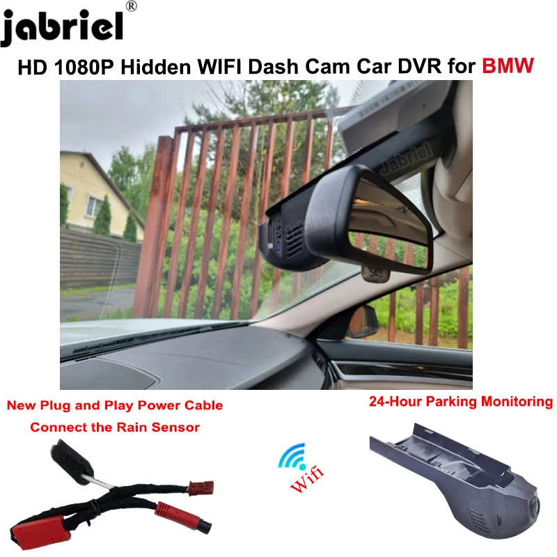 

Plug and Play for BMW F25 F48 F30 F34 F31 F10 F20 F21 F32 F33 F36 F26 F7 F39 F06 F12 F13 F15 F22 HD Wifi Dash Cam Car DVR Camera