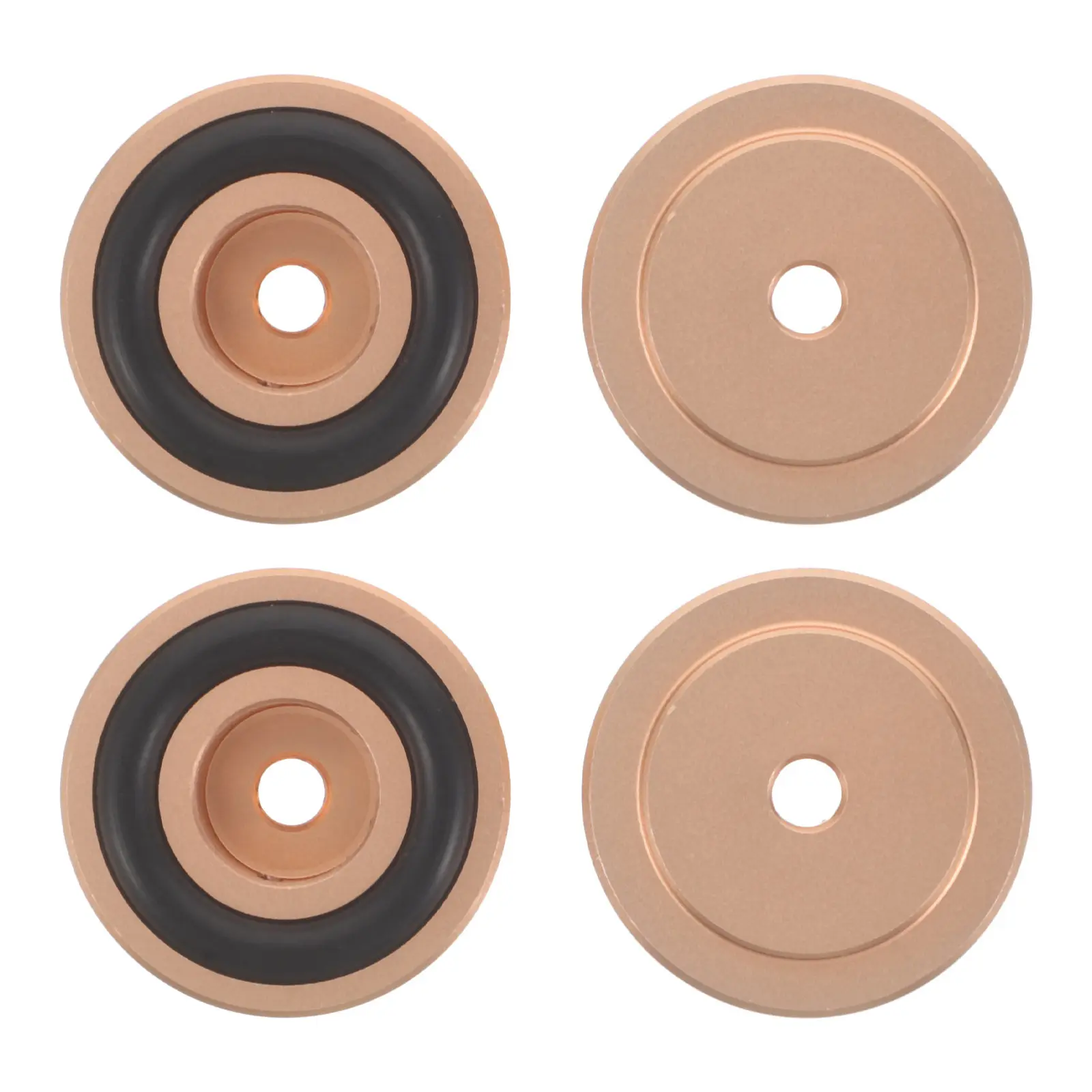 4Pcs Cutting Board Rubber Feet Heavy Duty Aluminum Alloy Legs Non Slip Stabilizer Pads Kitchen Serving Tray Riser Feet Board
